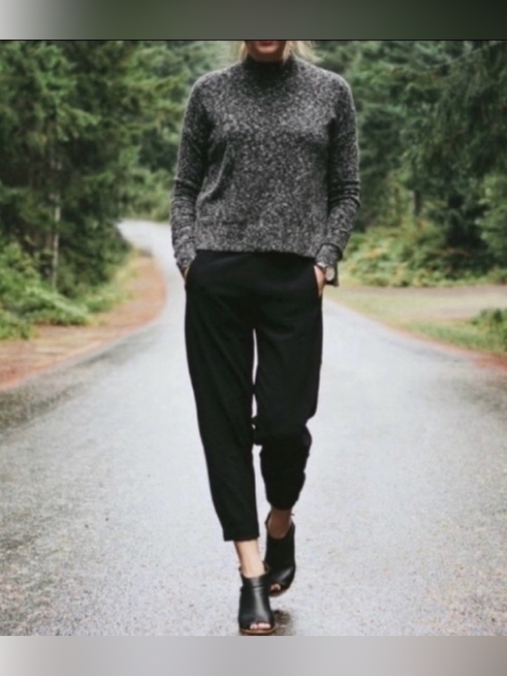Aritzia Babaton Cohen Pleated Front Dress Pants, in black. Size 6.